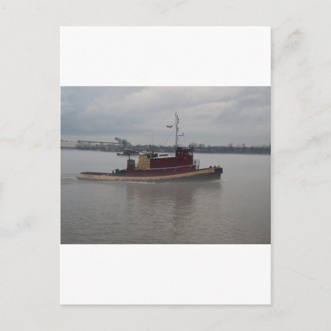 Postal Embarcadero en la niebla (Anverso)