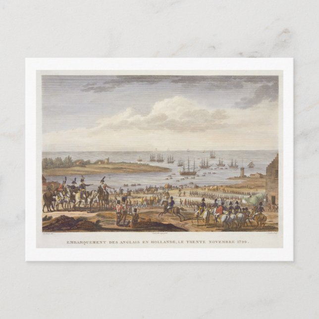Postal Embarcadura del inglés en Holanda, 30 nove (Anverso)