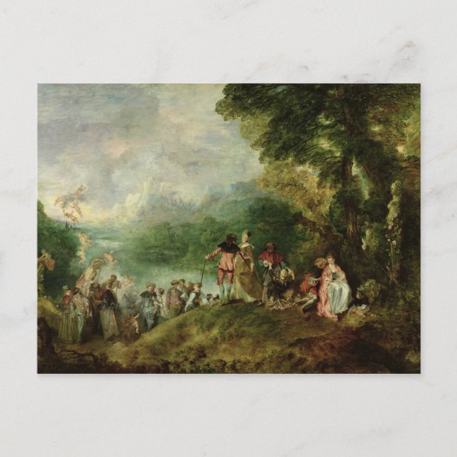 Postal Embarcadura para Cythera, 1717 (Anverso)