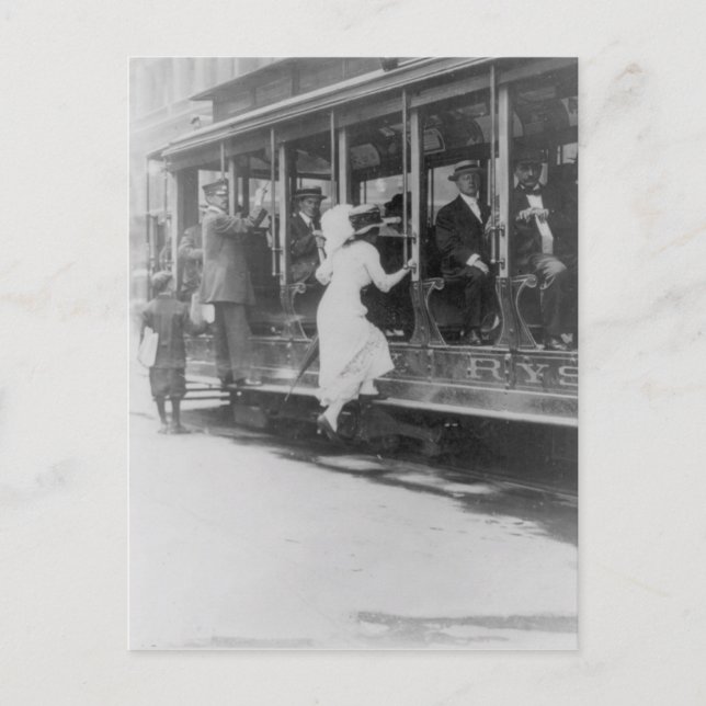 Postal Embarque En La Calle NYC (Anverso)