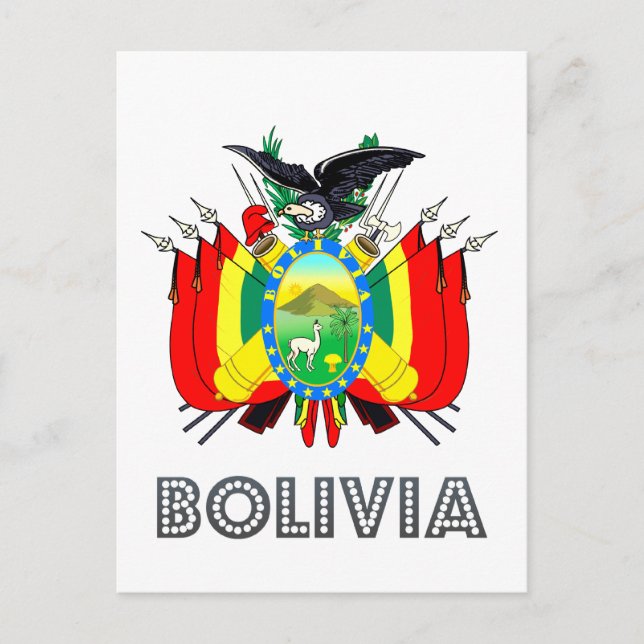 Postal Emblema boliviano (Anverso)