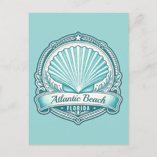 Postal Emblema Costero de Atlantic Beach FL