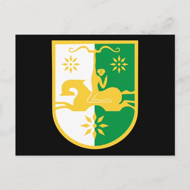 Postal emblema de abjasia (Anverso)