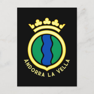 Postal Emblema de Andorra la Vella