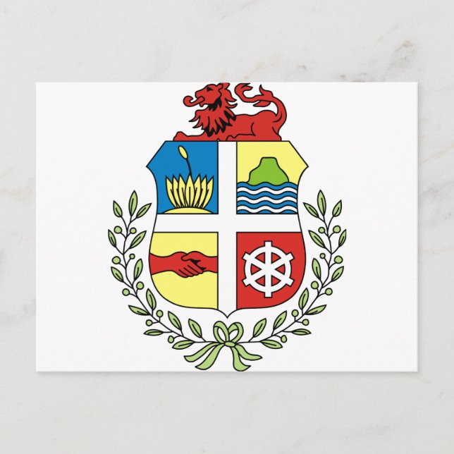Postal emblema de aruba (Anverso)