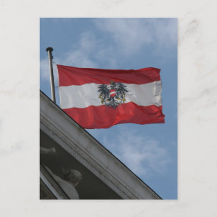Postal emblema de bandera austria