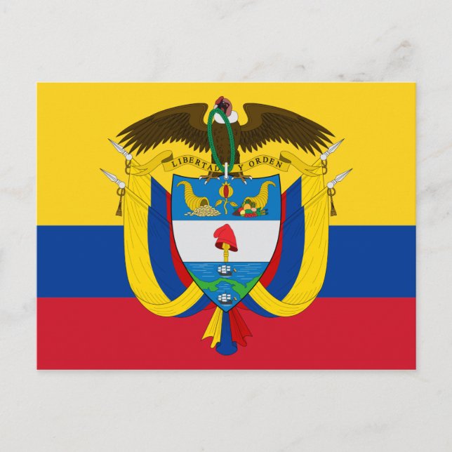 Postal emblema de colombia (Anverso)