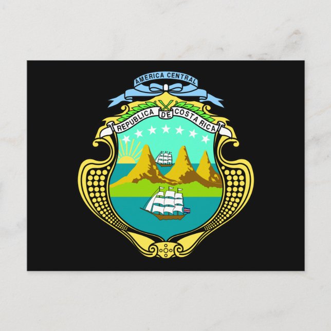 Postal emblema de costa rica (Anverso)