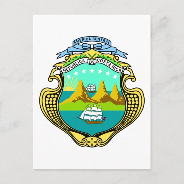 Postal emblema de costa rica (Anverso)