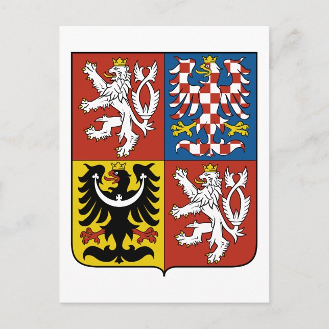 Postal emblema de czech (Anverso)