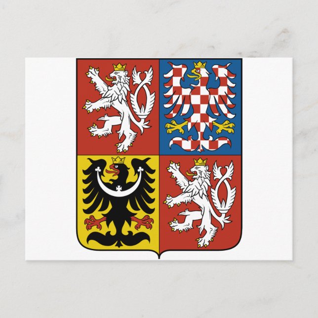 Postal emblema de czech (Anverso)
