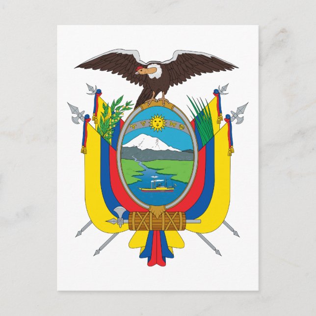 Postal emblema de ecuador (Anverso)