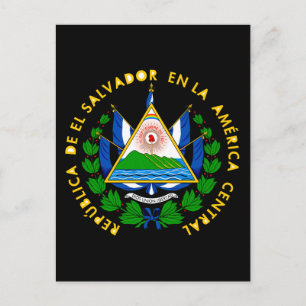 Postal emblema de el salvador