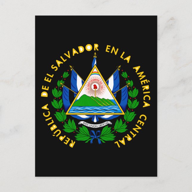 Postal emblema de el salvador (Anverso)