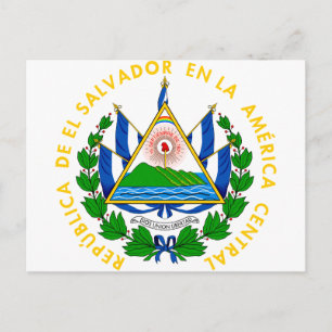 Postal emblema de el salvador