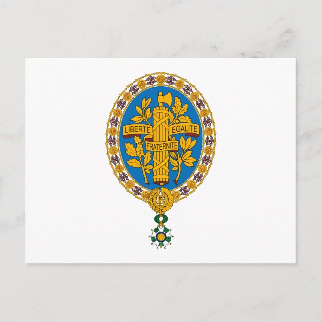 Postal emblema de Francia (Anverso)