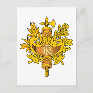 Postal emblema de francia
