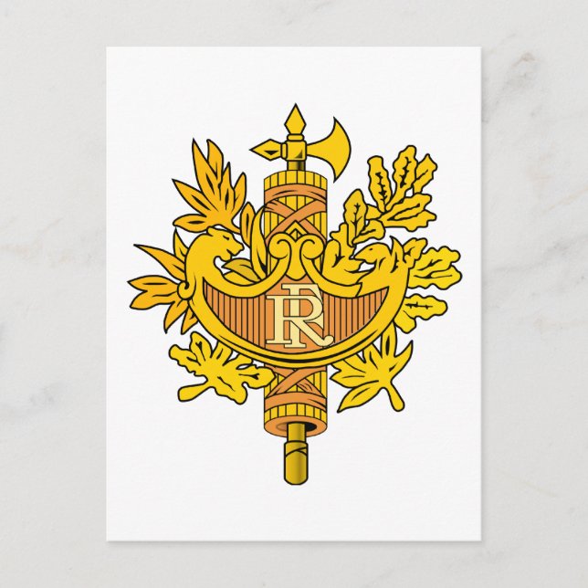 Postal emblema de francia (Anverso)