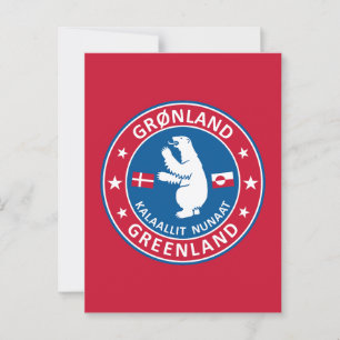 Postal Emblema de Groenlandia