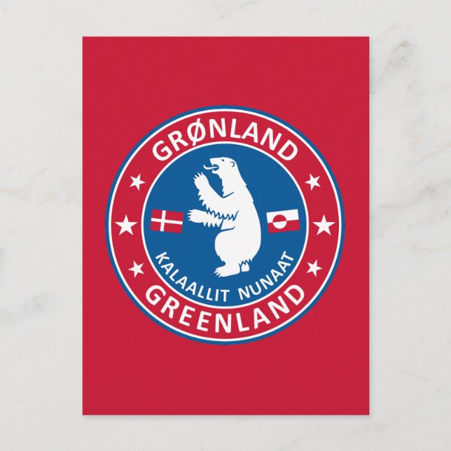 Postal Emblema de Groenlandia (Anverso)