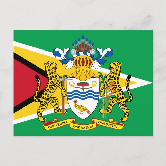 Postal emblema de guyana (Anverso)