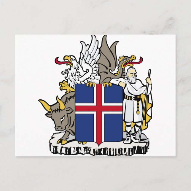 Postal emblema de islandia (Anverso)