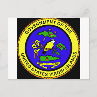 Postal Emblema de las Islas Vírgenes de Estados Unidos