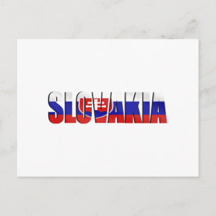 Postal Emblema de logotipos de Eslovaquia para eslovacos