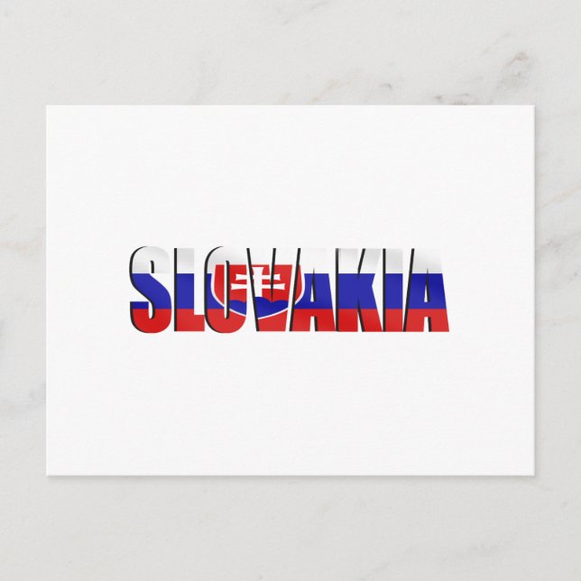 Postal Emblema de logotipos de Eslovaquia para eslovacos  (Anverso)