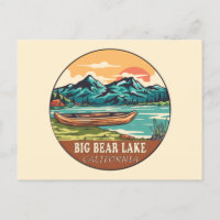 Emblema de pesca en bote de Big Bear Lake Californ