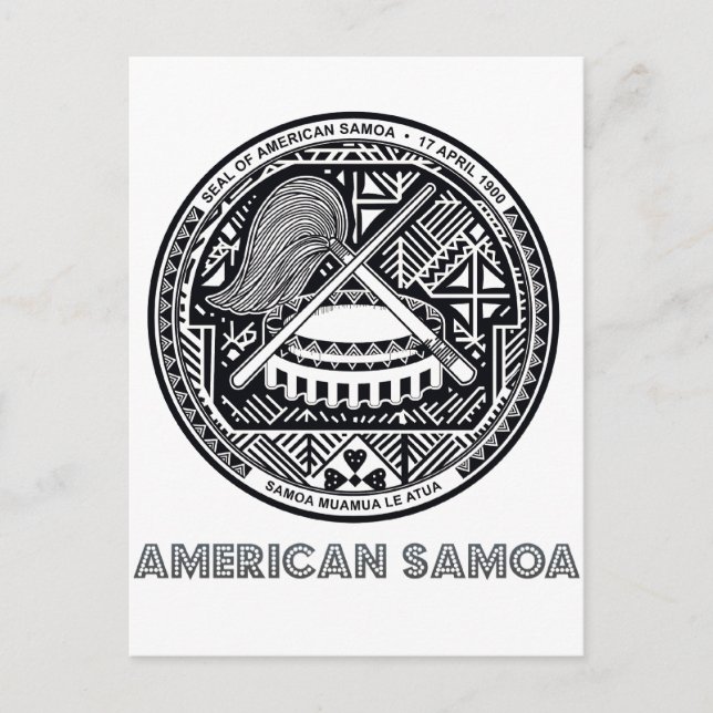 Postal Emblema de Samoan (Anverso)
