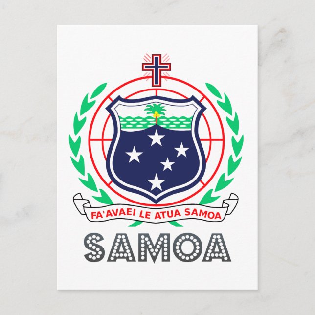 Postal Emblema de Samoan (Anverso)