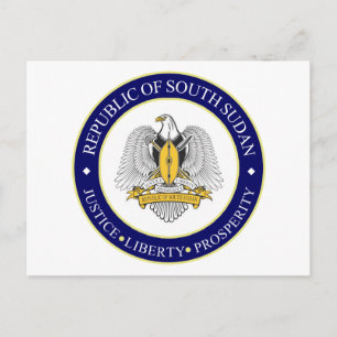 Postal emblema de sudán del sur
