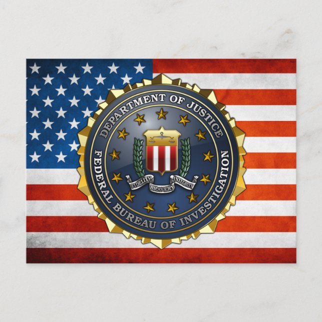 Postal Emblema del FBI (Anverso)