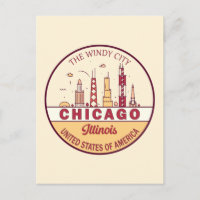 Emblema del horizonte de la ciudad de Chicago, Ill