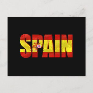 Postal emblema del logo de la bandera española para españ