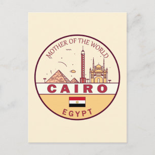 Postal Emblema del paisaje urbano de la ciudad de El Cair