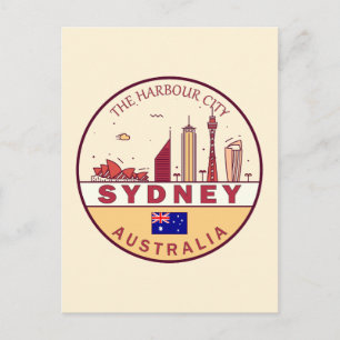 Postal Emblema del paisaje urbano de la ciudad de Sídney,