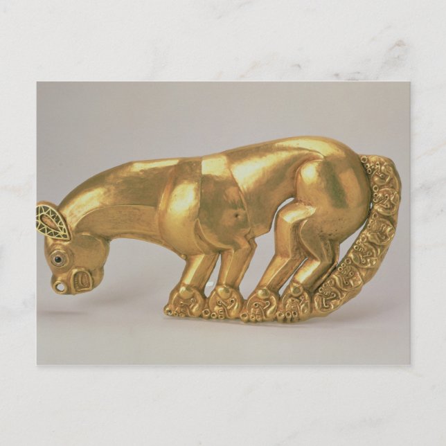 Postal Emblema Escudo en forma de pantera (Anverso)