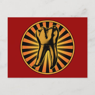 Postal Emblema Gráfico de Diente