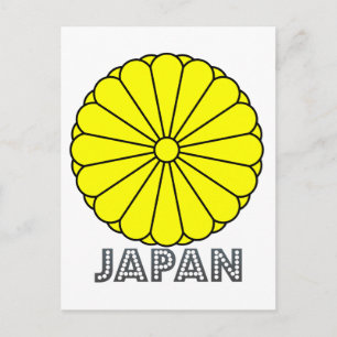 Postal Emblema japonés