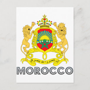 Postal Emblema marroquí