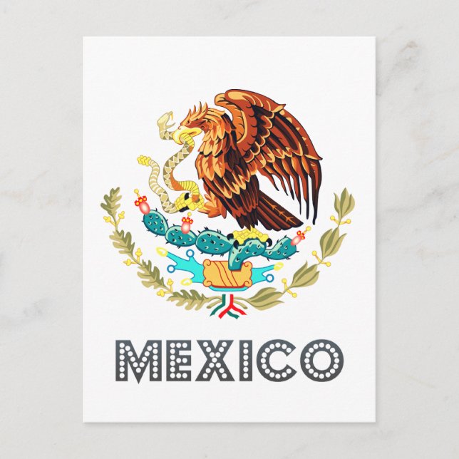 Postal Emblema mexicano (Anverso)