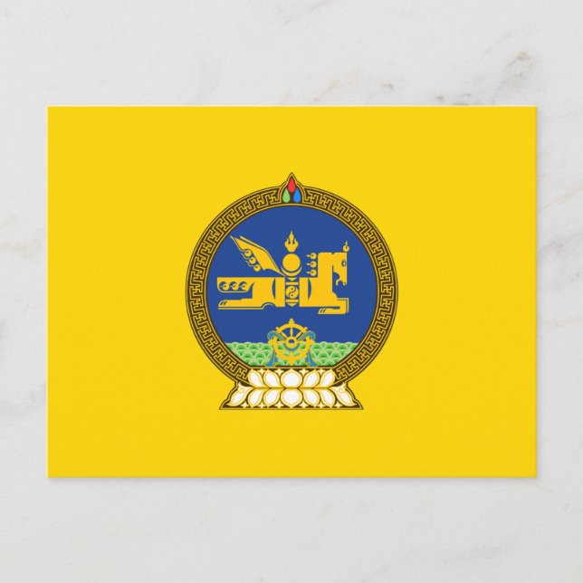 Postal Emblema mongol (mongol) (Anverso)