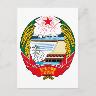 Postal emblema norte de corea