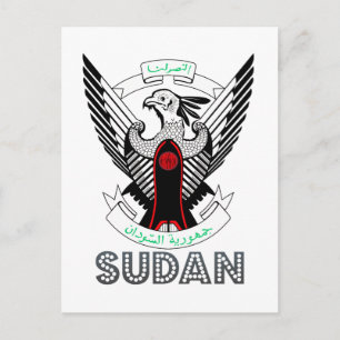 Postal Emblema sudanés