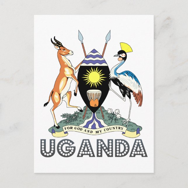 Postal Emblema ugandés (Anverso)