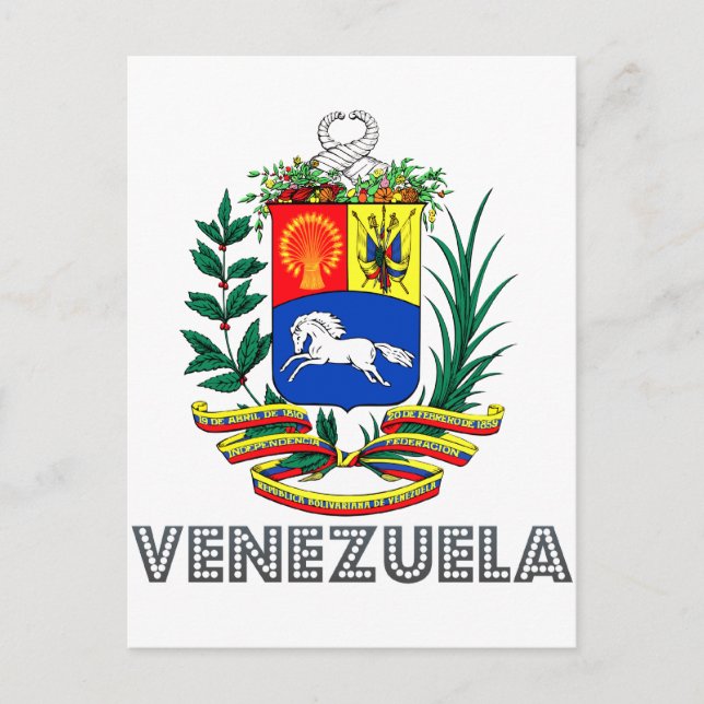 Postal Emblema venezolano (Anverso)