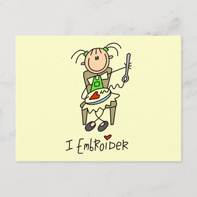 Postal Embroider camisetas y regalos (Anverso)