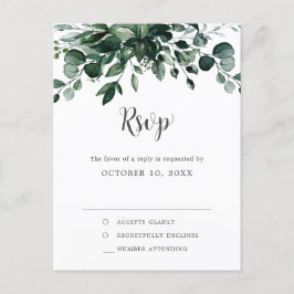 Postal Emerald Greenery Eucalyptus Boda Botánica RSVP